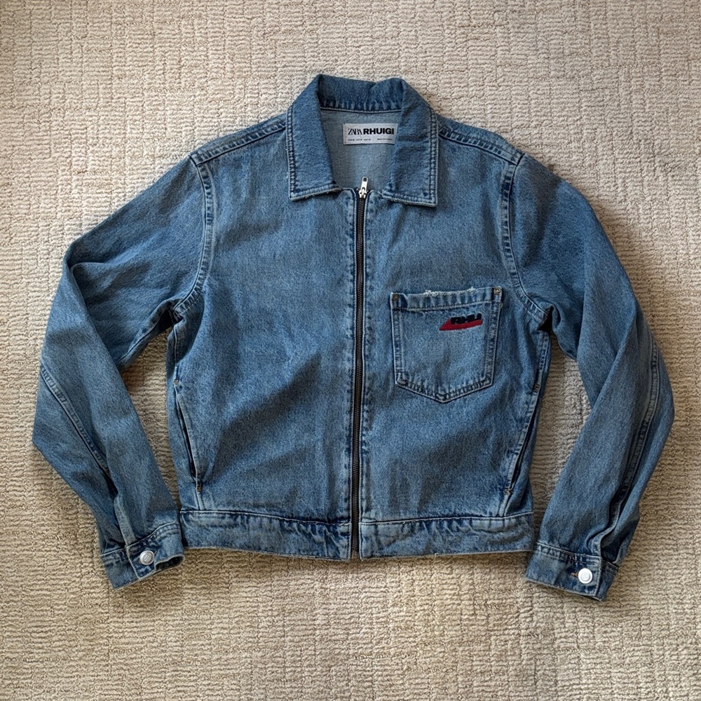 Zara x Rhuigi Blue Denim Jacket